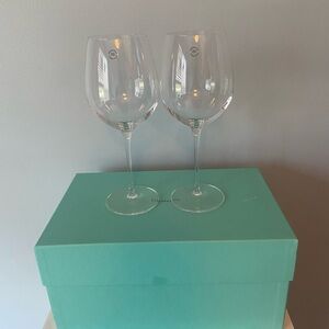 Tiffany & Co. Wine Glasses on Blue Box